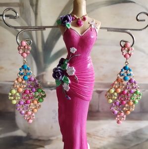 Chandelier Earrings Beaded